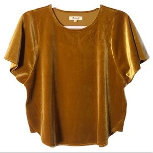 Madewell Velvet Butterfly Top